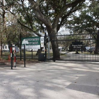 Bayou Oaks RV Resort entrance