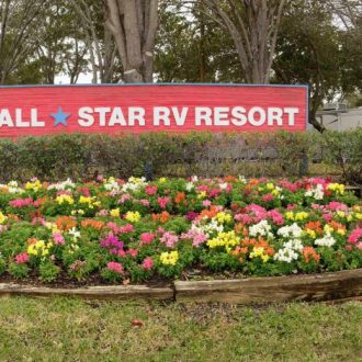 All Star RV Resort Sign Panorama