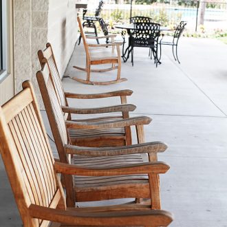 WestLake RV Resort rocking chairs