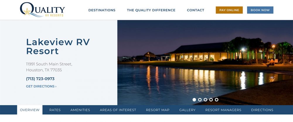 Quality RV Resorts Announces a Big, Brand New, Beautiful Website!