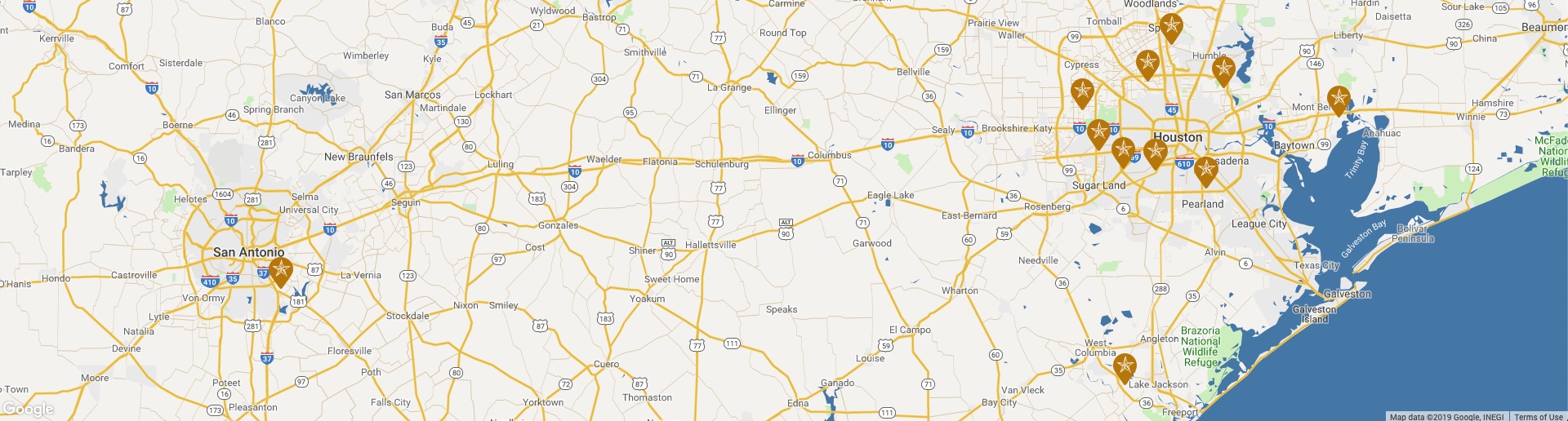 Quality RV Resorts Google Map